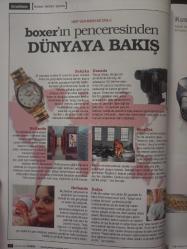 Boxer Dergisi- Aralık 2005- Tuğba Ekinci- Paris Hilton- Cemil Turan- Haşmet Babaoğlu- Memnun Süzgeç- Kemal Yıldırım- Kanat Atkaya- Okay Gönensin- Pamela Anderson