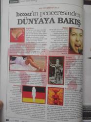 Boxer Dergisi- Kasım 2005- Ahmet Davutoğlu- Tatiana Alves- Sema Öztürk- Sinan Engin- Haşmet Babaoğlu- Kanat Atkaya- Memnun Süzgeç- Nilgün Gedikoğlu- Okay Gönensin