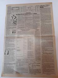 Cumhuriyet Gazetesi - 22 Mart 1991 - Voleybolda Direniş Hazırlığı - Kızılyıldız - Holiganlar Terör Estirdi - Şike Yine Gündemde - Avrupa Kupaları Lige Dönüşüyor