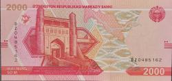 ÖZBEKİSTAN 2000 Som, 2021 ÇİL