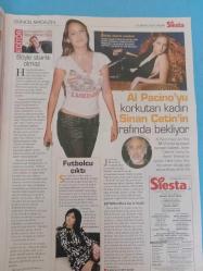 Akşam Siesta Magszin Dergi 15 Nisan 2007 Deniz Seki,Sibel Can,Seren Akıska,Seda Sayan,Tuğba Ekinci,Kayahan,ipek Açar,Aslıgönül,Işın Karaca,Vatan Şaşmaz,Şebnem Dönmez,Bergüzar Korek,Tuğçe Kazaz,