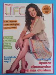 Akşam Life Magazin Dergi 6 ocak 2013 wılma Elles,Eda Tanpınar,Tarkan,Selen Seyven,Ğöksel,Ajda Pekkan,Emel Tezcan,Pınar Tezcan,Begüm Şen,Seda Satan,Berk Atan,Saba Tümer