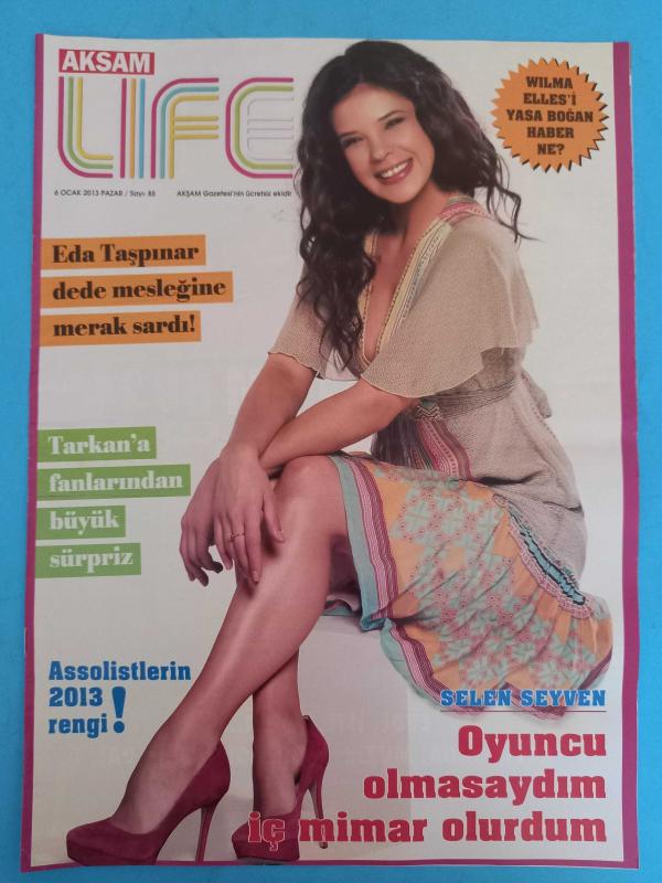 Akşam Life Magazin Dergi 6 ocak 2013 wılma Elles Eda Tanpınar  