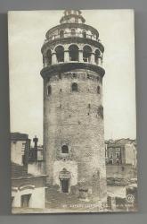 OSMANLI DÖNEMİ GALATA KULESİ YALIN HALİ KARTPOSTAL...