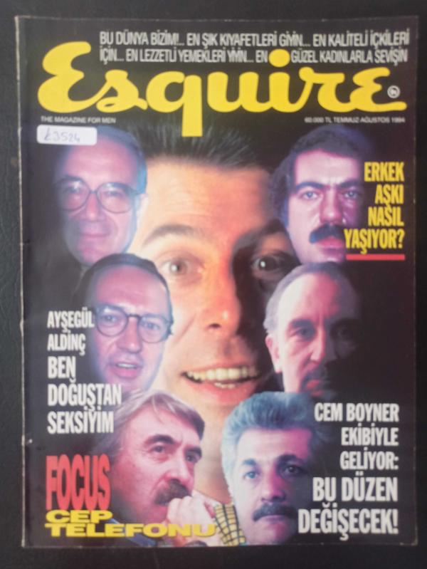 Esquire Dergisi Temmuz Ağustos 1994 Ayşegül Aldinç Cem Boyner  