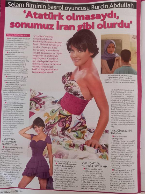 Akşam Life Magazin Dergi 7 Nisan 2013 özge özpirinçci Beren Saat  