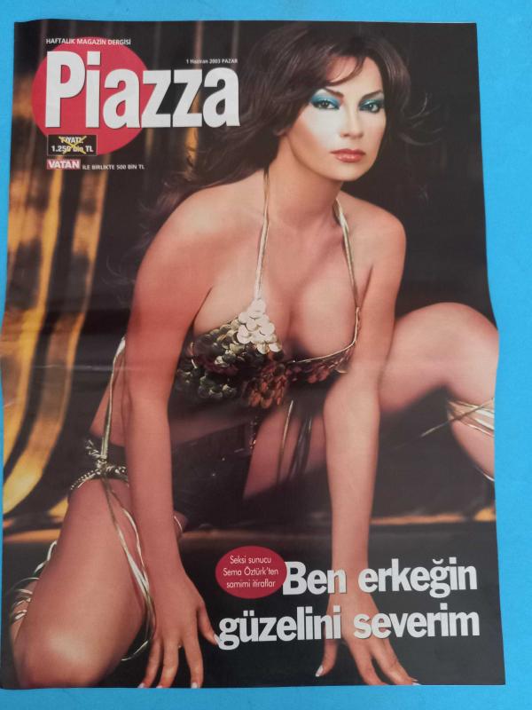 Piazza Magazin Dergi 1haziran 2003 Sema Öztürk Hakan Şükür Sezen  