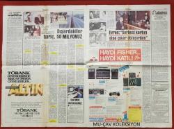 Tercüman Gazete 21 Ekim 1985 Liderlerin Karikatürleri (Özal-Cindoruk-İnönü-Ecevit-Gürkan-Söylemezoğlu),Turgut Özal,Rıza Çalımbay,Feldkamp,Meszöly,Erdal İnönü,Kenan Evren,Nihat Güner,Töbank Reklamı