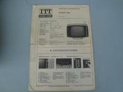 ITT SCHAUB-LORENZ ( Vintage - 1974 ) Service-Manual Studio 1205 Weltecho Electronic 1459T - 1559 - 1659 TELEVİZYON SERVİS ŞEMASI ( SERVICE - INFORMATION ) Printed GERMANY