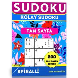 Kolay Sudoku Tam Sayfa (200 Süper Sudoku Kalem Hediyeli)