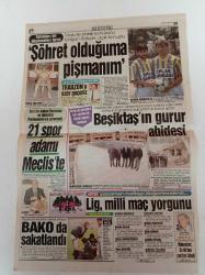 Hürriyet Gazetesi - 22 Ekim 1991 - Rıdvan Dilmen Şöhret Olduğuma Pişmanım - Beşiktaş'ın Gurur Abidesi Muhteşem Tesisleri - Hakemler Şenes Erzik'ten Yardım İstedi - Yücel Seçkiner - Ziya Şengül