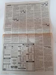 Milliyet Gazetesi - 24 Ekim 1991 -  Tugay Kerimoğlu Sarı Kart Cezalısı - Alp Yalman İstifa - Hakem İsyanını Şenes Erzik Bastırdı -Halikarnas Balıkçısı Yazdı Macit Koper Senaryolaştırdı- Altan Öymen - Ejder Akışık
