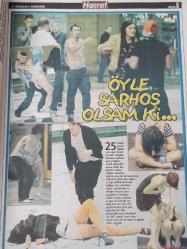 Hasret Haftalık Gazete - 31 Aralık 2011 - Akşamdan kalanlara reçeteler - Fatih Terim'in eski yengesi - Aşk olmadan seks olmaz mı ? - Yeni yıl mesajları -