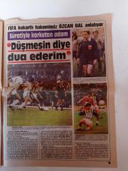 Güneş Spor Şampiyonluk Gazetesi 3 - 1989 - Aykut Kocaman Fotoğrafı - Rıdvan Dilmen Ben Rakibi Penaltıya Zorlarım- - Fifa Kokartlı Hakemimiz Özcan Oal Anlatıyor Süratiyle Korkutan Adam - Şampiyonluğu Yaratanlar