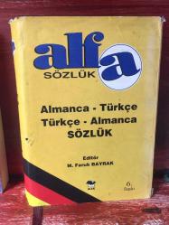 ALMANCA -TÜRKÇE / TÜRKÇE - ALMANCA ALFA SÖZLÜK CİLTLİ VE ŞÖMİZLİ M. FARUK BAYRAK