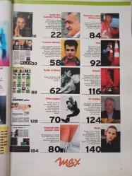 Max Dergisi- Ocak 1999- Lara Croft- Hülya Avşar- Jennifer Lopez- Volkan Işık- Sadettin Tantan- Kadın ve Erkek- Yakışıklı Diktatör- Volkan Işık - 70'ler Rüzgarı