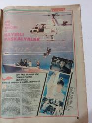 Güneş TV Gazetesi - 7 Mart 1986- Hülya Avşar Fotoğrafı - Nadja Smolik Dileğim Kabul Oldu - Jean Paul Belmondo Hayırlı Paskalyalar - Tina Turner Seks Sembolü - Robert De Niro - Halit Kıvanç - Müşerref Akay