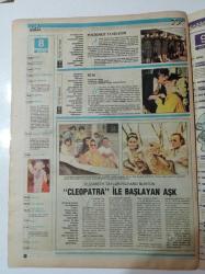 Güneş Tv Gazetesi - 4 Nisan 1986 - Sema Yunak Fotoğrafı - Bugünün Saraylısı'ndan Osmancık'a- Başlangıcından Günümüze Oscar Ödülleri - Selma Güneri - Cleopatra - Elizabeth Taylor Richard Burton