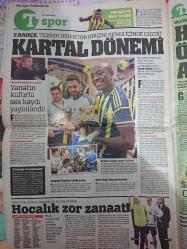 Türkiye Gazetesi,12 Ağustos 2014,Ersun Yanal,Ak Parti,Ahmet Davutoğlu,Abdullah Gül,Ekmeleddin İhsanoğlu,Fenerbahçe,Olcan Adın,Selçuk Şahin,Dirk Kuyt,Aradori,Roberto Carlos,Beşiktaş