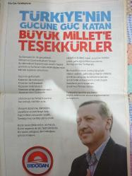 Türkiye Gazetesi,12 Ağustos 2014,Ersun Yanal,Ak Parti,Ahmet Davutoğlu,Abdullah Gül,Ekmeleddin İhsanoğlu,Fenerbahçe,Olcan Adın,Selçuk Şahin,Dirk Kuyt,Aradori,Roberto Carlos,Beşiktaş