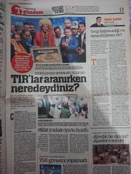Türkiye Gazetesi,7 Ağustos 2014,Bakan Elvan,Sefa Yılmaz,Recep Tayyip Erdoğan,Efkan Ala,Selahattin Demirtaş,Ekmeleddin İhsanoğlu,Demba Ba,Pektemek,Beşiktaş,Bilic,Mehmet Topal