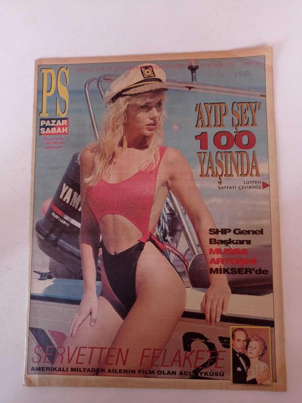 Pazar Sabah Magazin Gazetesi 28 Nisan 1991 Sayı 86 Ayıp Şey  