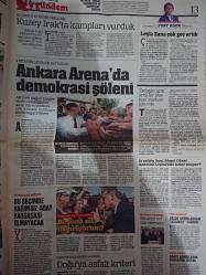 Türkiye Gazetesi,12.9.2015,Ahmet Davutoğlu,Ziya Çalışkan,Filistin,Gökhan Çakır,Caner Erkin,12 Dev Adam,Elif Jale Yeşilırmak,Podolski,Şenol Güneş,Oğuzhan Özyakup,Köksal Güney