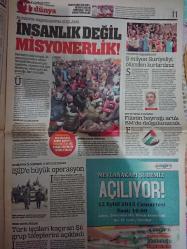 Türkiye Gazetesi,12.9.2015,Ahmet Davutoğlu,Ziya Çalışkan,Filistin,Gökhan Çakır,Caner Erkin,12 Dev Adam,Elif Jale Yeşilırmak,Podolski,Şenol Güneş,Oğuzhan Özyakup,Köksal Güney