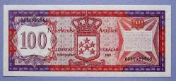 HOLLANDA ANTİLLERİ=1981   100 Gulden   P-19b  ÇİL'