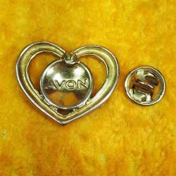 VINTAGE AVON KALP FORMLU MİNELİ İĞNE ROZET