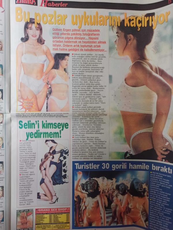 Zımba Gazetesi 19 Mart 2003 Gülben Ergen Mahsun Kırmızıgül  