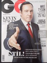 GQ Dergisi- Nisan 2015- Kevin Spacey- Francis Underwood- Mike Tyson- Riccardo Tisci- Shlomit Malka- Famous Talks- Kariyer Planı- Dünyayı Değiştiren Ay- Diktatörün Filmi