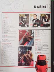 GQ Dergisi- Kasım 2012- Burak Özçivit- Orhan Gencebay- Fatih Terim- Ümit Benan- Ahmet Bozer- Hakan Günday- Mehmet Erdem- Meryem Uzerli- Michael C. Hall- Tamer Tıraşoğlu