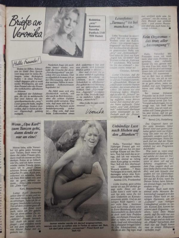 Sexy Dergisi 5 Ekim 1987 Sex Mit Zwei Mannern Nackt über den  