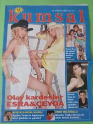 KUMSAL Magazin Dergi 23Ağustos 2008 kaya Çilingiroğlu,Şevval sam,Mustafa Emine sandal,Emre Belözoğlu,Tuğba Görevin,Tuğba Ekinci  Izel,Derin Mermerci,