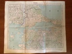 LOT.19 » İSTANBUL HARİTASI - BEZ - HARİTA UMUM MÜDÜRLÜĞÜ 1936