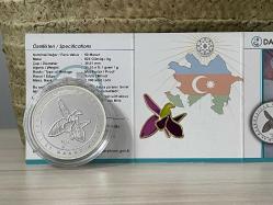 2020 - Karabağ Qarabağ Azerbaycandır -1 Sertifikalı Gümüş Hatıra Para Azerice