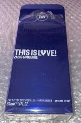 ZADIG ET VOLTAIRE THIS IS LOVE POUR LUI FOR HIM ERKEK PARFÜM  en az 40 ml vardır Kutusu ve jelatiniyle beraber Hediyeye uygundur ORİJİNALDİR SEVİL'DEN ALINMIŞTIR