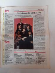Güneş Ekran Gazetesi - 4 Ağustos 1990 -  Sayı 43 - Güldürüye Kilit Vurduk -  Nükhet Duru Ağlatacak - Anthony Quinn Sert Ama Duygulu - Kelly Le Brock Sert Ama Duygulu - Ateş Hattı Singapur