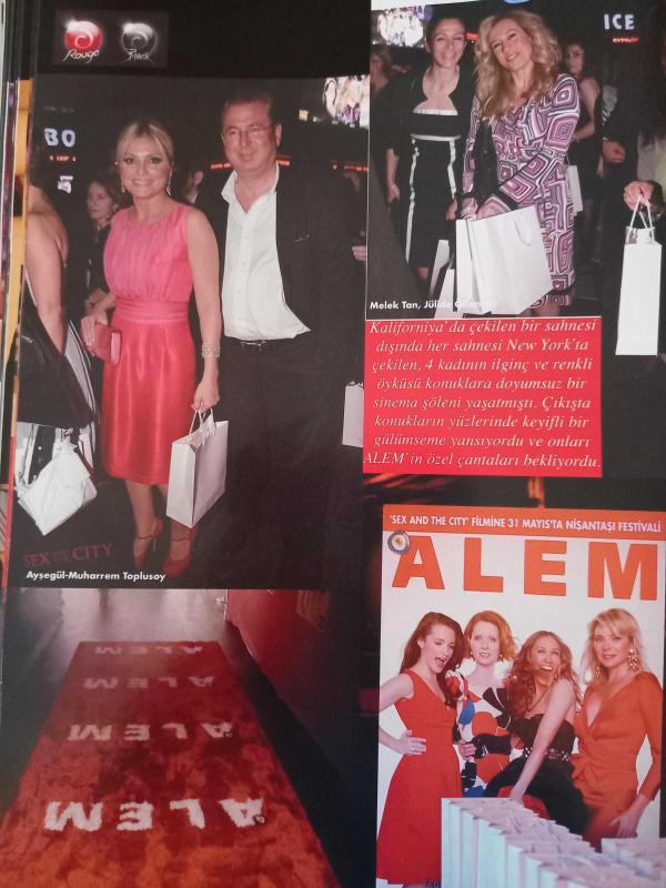 Alem Magazin Dergi 4 haziran 2008 Mine Vargi Valentino Andrea  