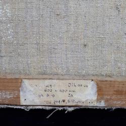 VINTAGE RUS RESSAMDAN İMZALI TARİHLİ FIRTINADA KAYALARA VURAN DALGALAR TEMALI ÇERÇEVELİ YAĞLIBOYA RESİM