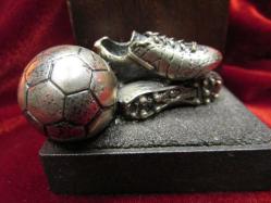 TÜRKİYE FUTBOL FEDARASYONU'NUN HARİKA GÖRSELLİ AHŞAP BİBLO FİGÜRLÜ OBJESİ 856