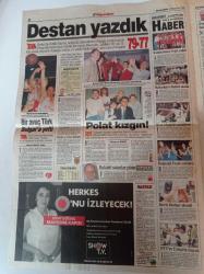 Süper Spor Gazetesi - 5 Haziran 1995 - Altın Çocuklar - Güney Amerika Turnesinde A Milli Takım Kanada'yı Evinde Yendi - Galatasaray İsveçli Brolin'i Kiralıyor - Milli Marşımızı Coşkun Sabah Okudu - İviç İsterse Mosheau Bugün Fenerli Olacak - Harun Erdenay - Adnan Polat