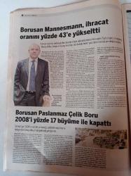 Dünya Sektör Gazetesi - 2009 - Kriz Eski Günleri Aratıyor - Sektör Araştırması - Hatboru - İhlas Fuarcılık - Plastik Boruda İç Satışlar %15 Düştü - Borusan
