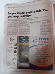 Dünya Sektör Gazetesi - 2009 - Kriz Eski Günleri Aratıyor - Sektör Araştırması - Hatboru - İhlas Fuarcılık - Plastik Boruda İç Satışlar %15 Düştü - Borusan