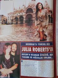 Alem Magazin Dergi 4 Nisan 2001 Julia Roberts,Leyla Adler,Nil Bentürk,Mustafa Darıgül,Güler Sabancı,Yosun Mermerci,Neşe Erberk,Melal Aloğlu,Nalan Gürarda,Banu Özşahin,