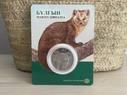 2018 - Kazakistan 100 Tenge Martes Zibellina (Samur) Hatıra Para