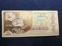 LOT.12 » MİLLİ PİYANGO 31 ARALIK 1978 YILBAŞI ÇEKİLİŞİ 1/4 ÇEYREK PİYANGO BİLETİ 835