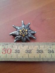 ALMAN NAZİ DÖNEMİ ASKERİ DAĞ KOMANDO ROZETİ EDELWEİSS