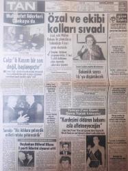Tan Gazetesi - 10 Kasım 1983 - Mustafa Kemal Atatürk - Turgut Özal - Kenan Evren - Sema Yunak - Filiz Fersan - Selma Güneri -